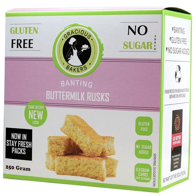 Reduced store sugar rusks